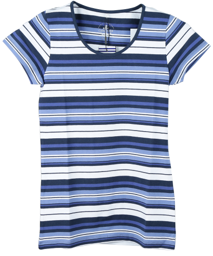 Rina Stripe 4 Shirt 95% Cotton 5% Elastane, SJ, YD,160g
