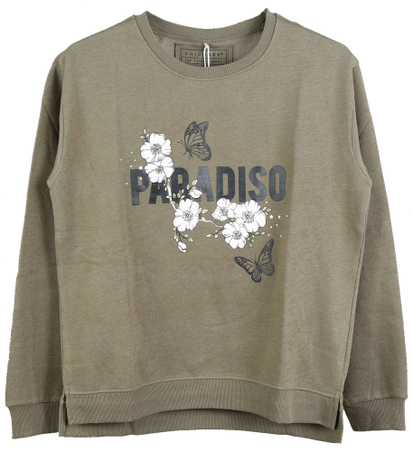 Paradise Sweat Shirt   65  Polyester 35  Cotton, Inside Brushed, 240g