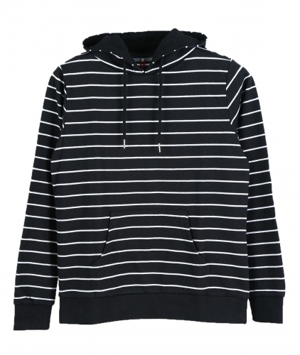 Stripe A hoody  65  Polyester 35  Cotton, Inside Brushed,  Y,D  260g